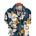 Men's Hawaiian Vacation Casual Floral Short Sleeve Shirt